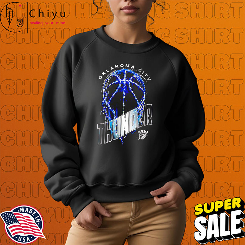 NBA Oklahoma City Thunder Lightning Bolt Basketball Logo shirt