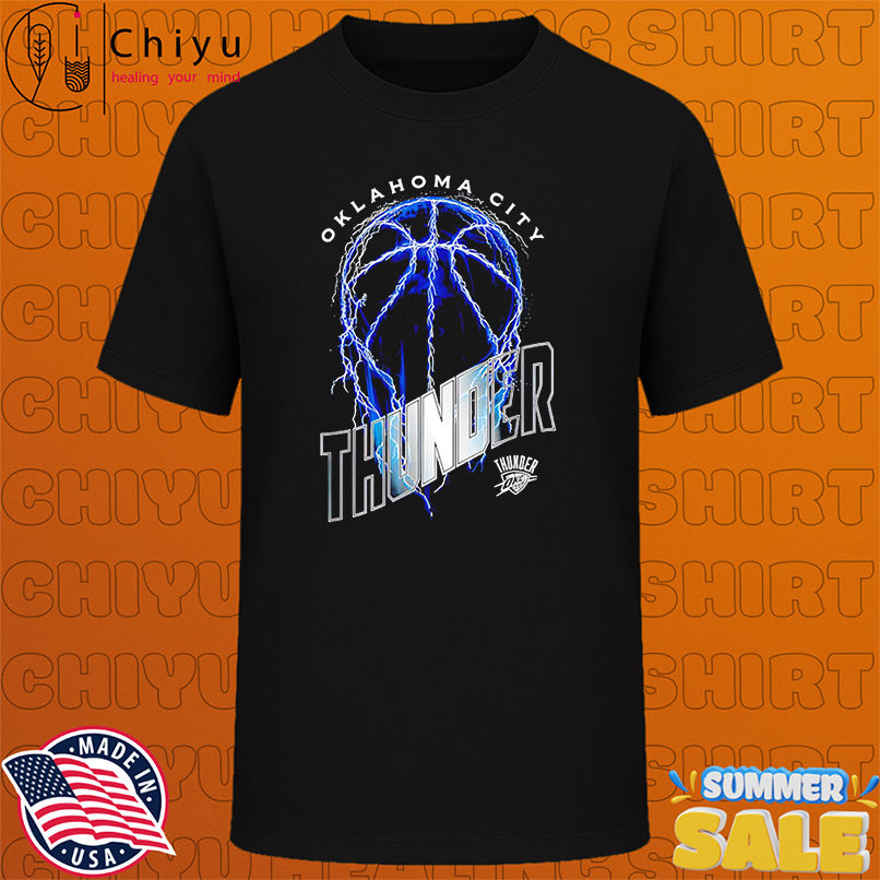 NBA Oklahoma City Thunder Lightning Bolt Basketball Logo shirt