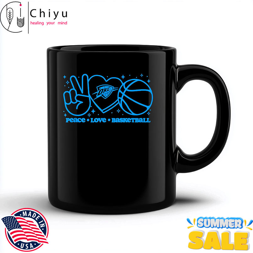 NBA Oklahoma City Thunder Peace Love Basketball shirt