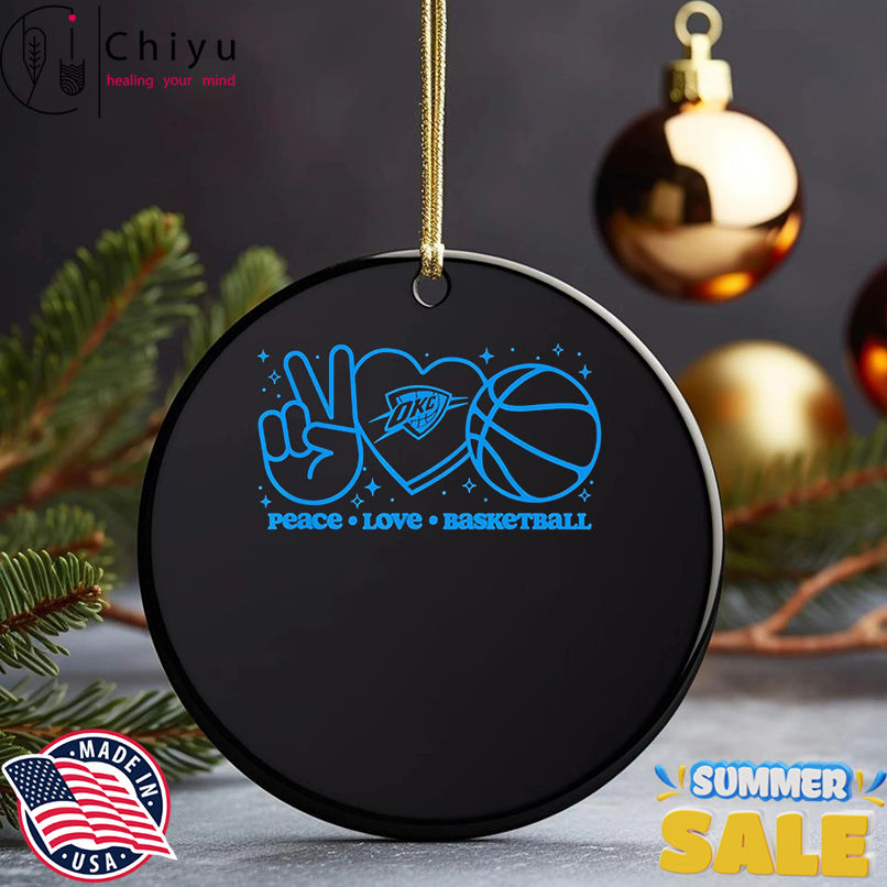 NBA Oklahoma City Thunder Peace Love Basketball shirt