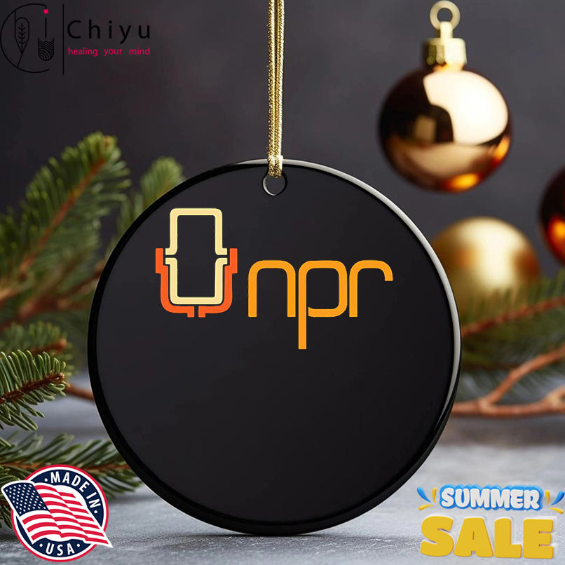 NPR 70s mic logo shirt