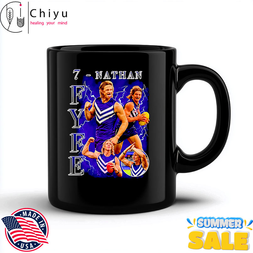 Nathan Fyfe #7 lightning bootleg shirt Nathan Fyfe #7 lightning bootleg shirt