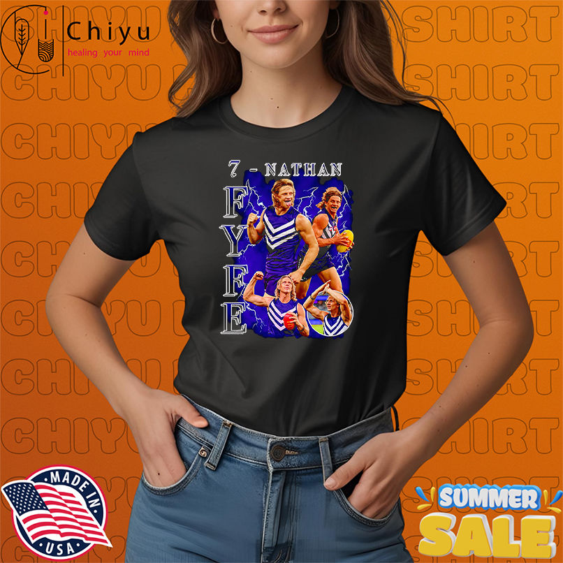 Nathan Fyfe #7 lightning bootleg shirt