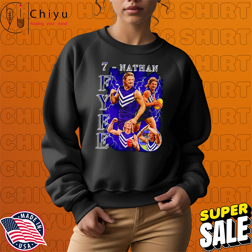 Nathan Fyfe #7 lightning bootleg shirt Nathan Fyfe #7 lightning bootleg shirt