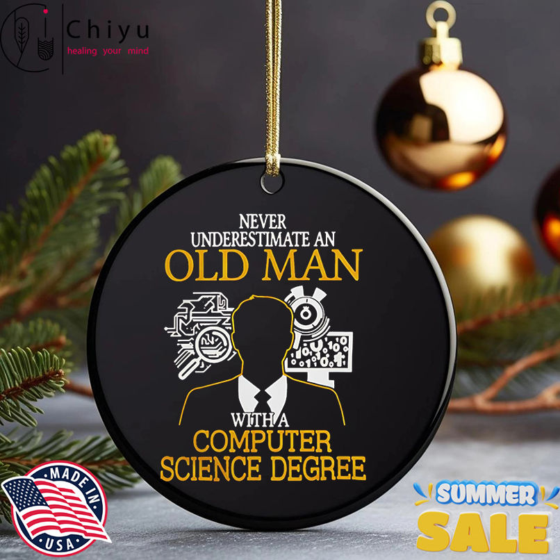 Never Underestimate An Old Man With A Computer Science Degree shirt