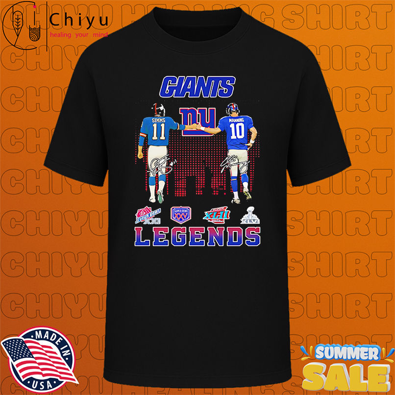New York Giants Simms Manning Football Leggend 2025 shirt