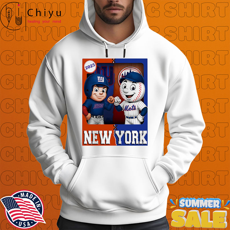 New York Giants and New York Mets mascot play card shirt New York Giants and New York Mets mascot play card shirt