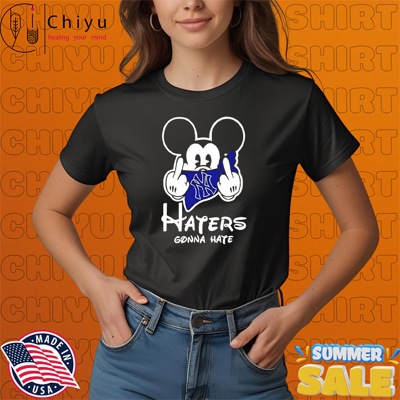 New York Yankees Mickey Mouse Disney Haters Gonna Hate Baseball shirt