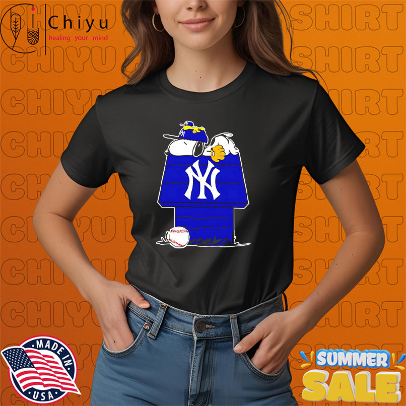 New York Yankees Snoopy House Woodstock The Peanuts Baseball shirt
