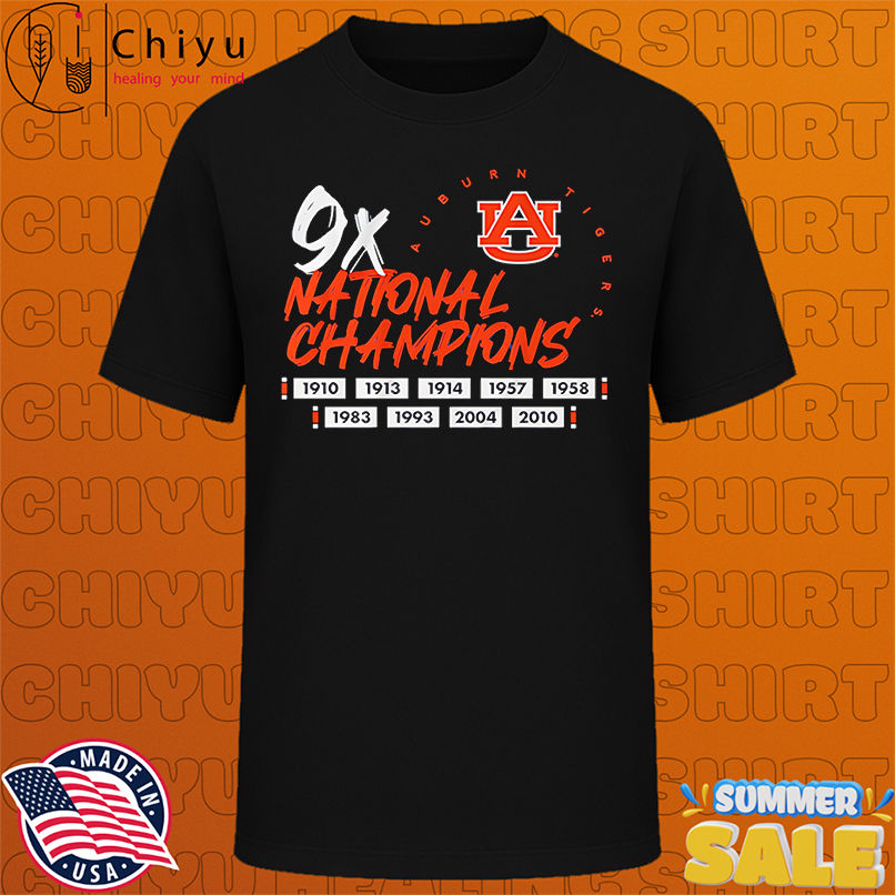 Nine Time National Champions Auburn Tigers shirt