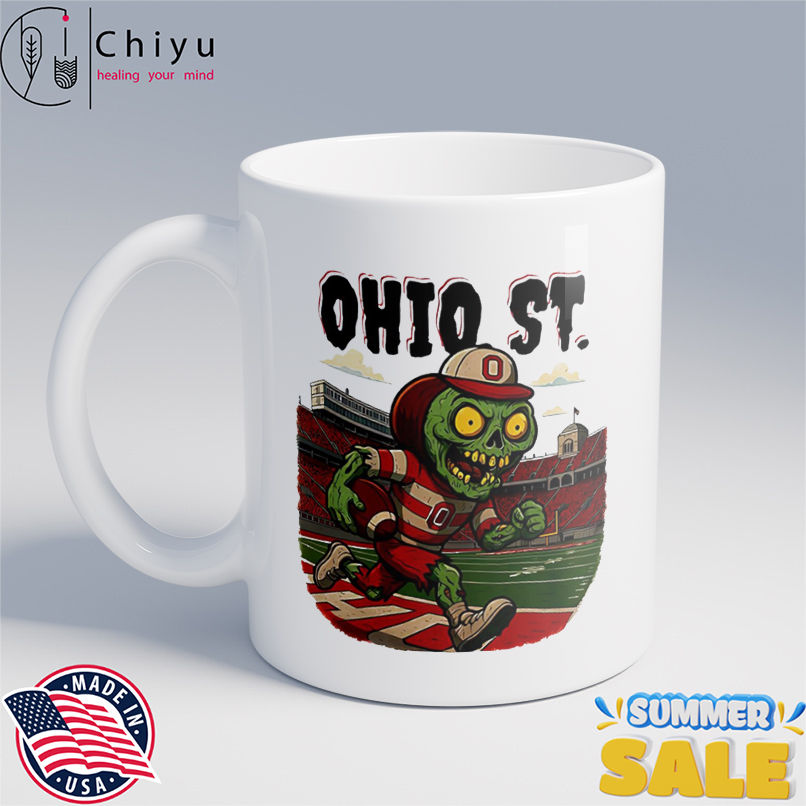 Ohio State Zombified Brutus cartoon shirt