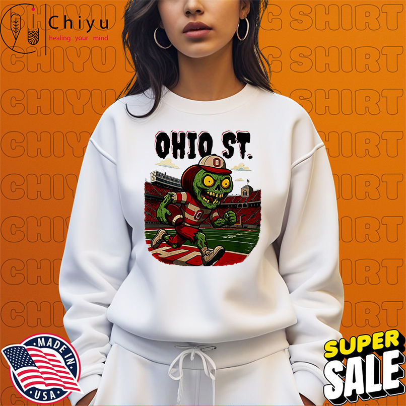 Ohio State Zombified Brutus cartoon shirt Ohio State Zombified Brutus cartoon shirt