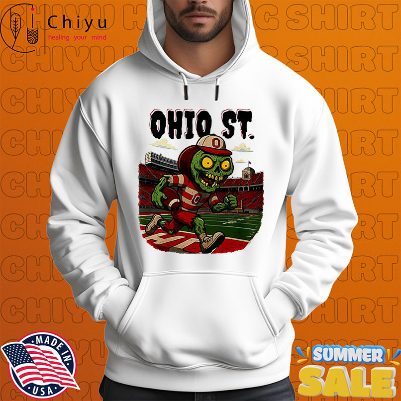 Ohio State Zombified Brutus cartoon shirt