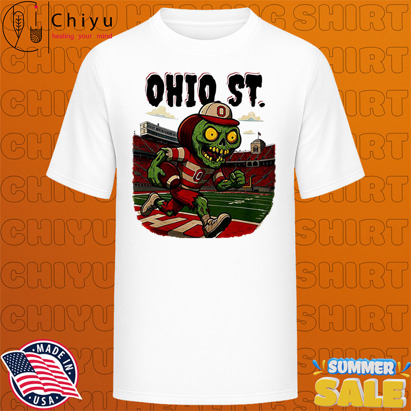Ohio State Zombified Brutus cartoon shirt