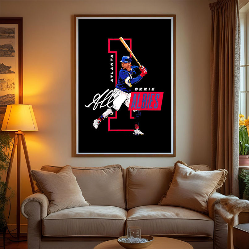 Ozzie Albies #1 Atlanta Baseball MLB Players signature shirt Ozzie Albies #1 Atlanta Baseball MLB Players signature shirt