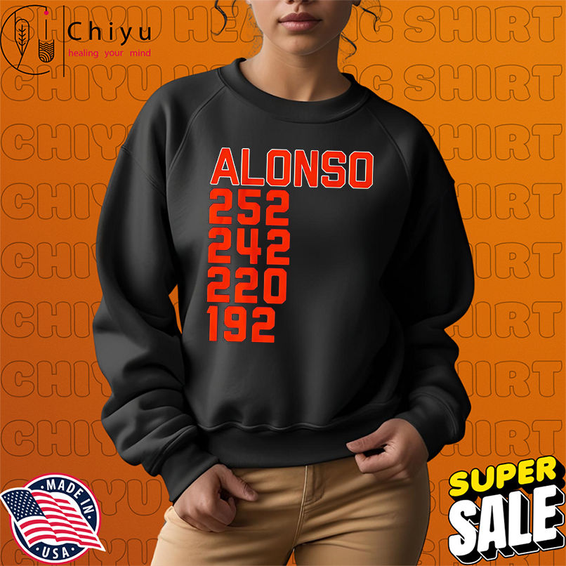 Pete Alonso New York Home Run List 252 242 220 192 shirt Pete Alonso New York Home Run List 252 242 220 192 shirt
