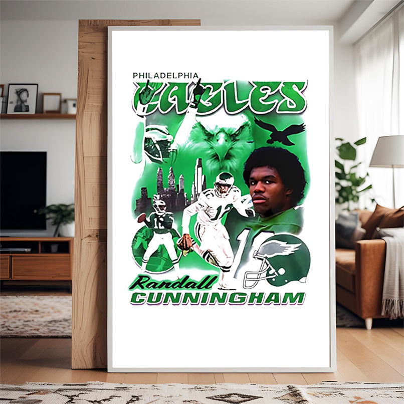 Philadelphia Eagles Randall Cunningham graphic shirt Philadelphia Eagles Randall Cunningham graphic shirt