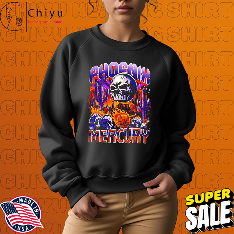 Phoenix Mercury Wnba Skull cactus shirt Phoenix Mercury Wnba Skull cactus shirt