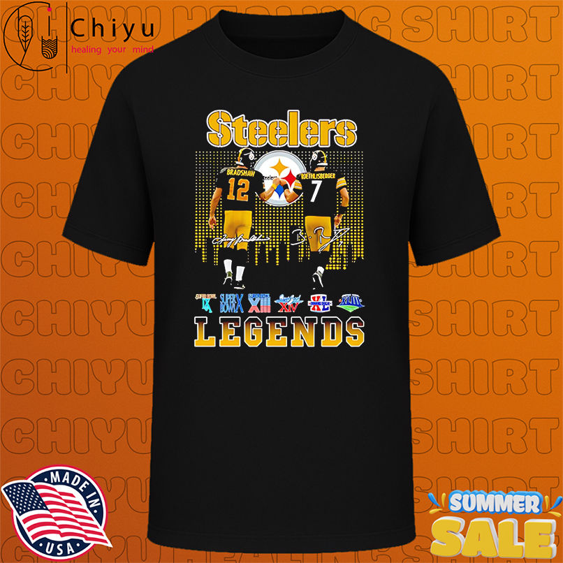 Pittsburgh Steelers Bradshaw Roethlisberger Football Legends 2025 shirt