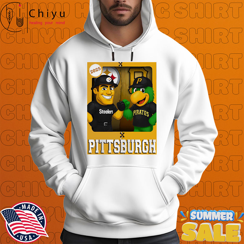Pittsburgh Steelers and Pittsburgh Pirates mascot play card shirt Pittsburgh Steelers and Pittsburgh Pirates mascot play card shirt