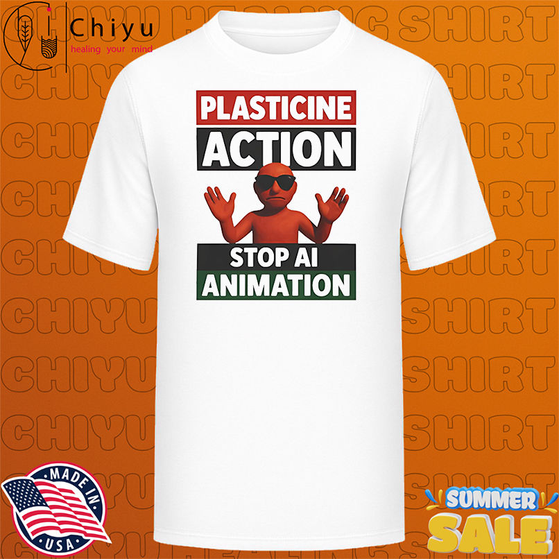 Plasticine action stop AI animation shirt