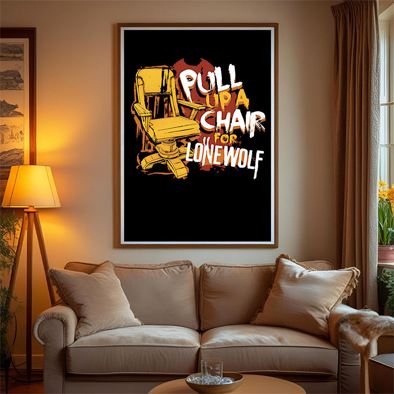 Pull up a chair for lone wolf shirt Pull up a chair for lone wolf shirt