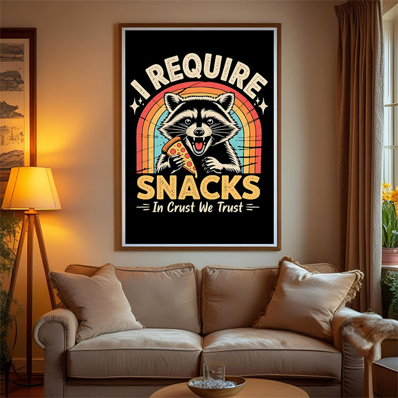 Raccoon I Require Snacks In Crust We Trust vinatge shirt Raccoon I Require Snacks In Crust We Trust vinatge shirt