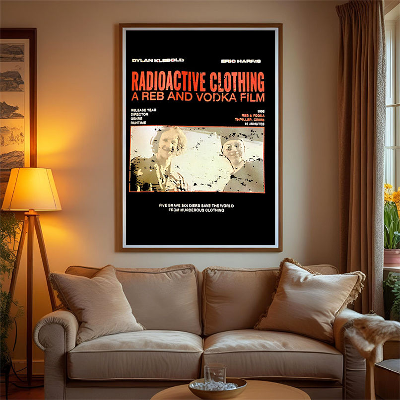 Radioactive Clothing A Reb And Vodka Film poster retro shirt Radioactive Clothing A Reb And Vodka Film poster retro shirt