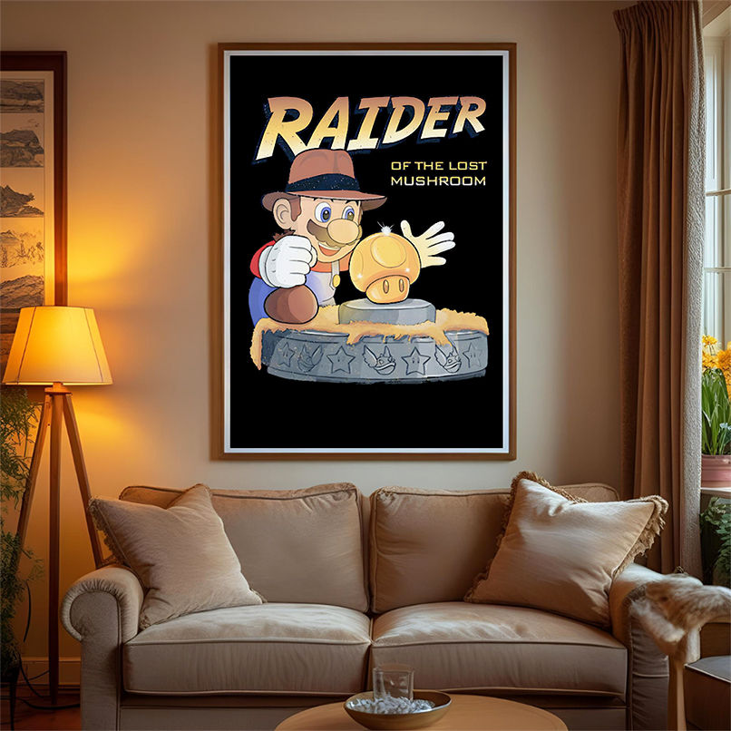 Raider of the lost mushroom Super Mario shirt Raider of the lost mushroom Super Mario shirt