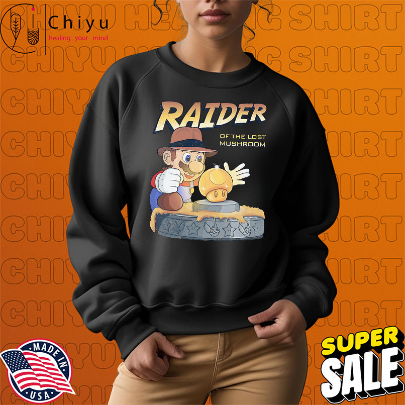 Raider of the lost mushroom Super Mario shirt Raider of the lost mushroom Super Mario shirt