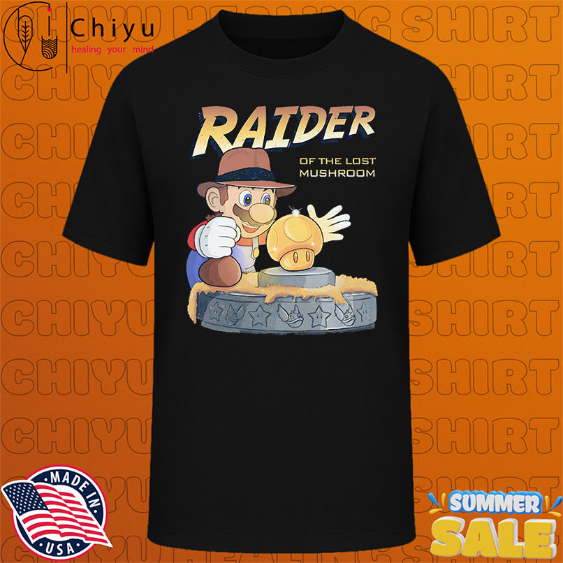 Raider of the lost mushroom Super Mario shirt