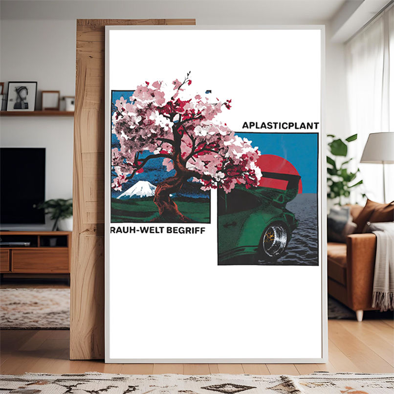 Rauh-welt begriff x aplasticplant cherry blossom shirt Rauh-welt begriff x aplasticplant cherry blossom shirt