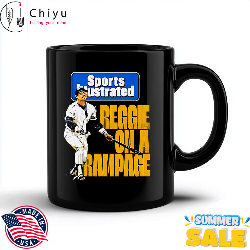 Reggie Jackson Sports Illustrated & New York Yankees Rampage shirt