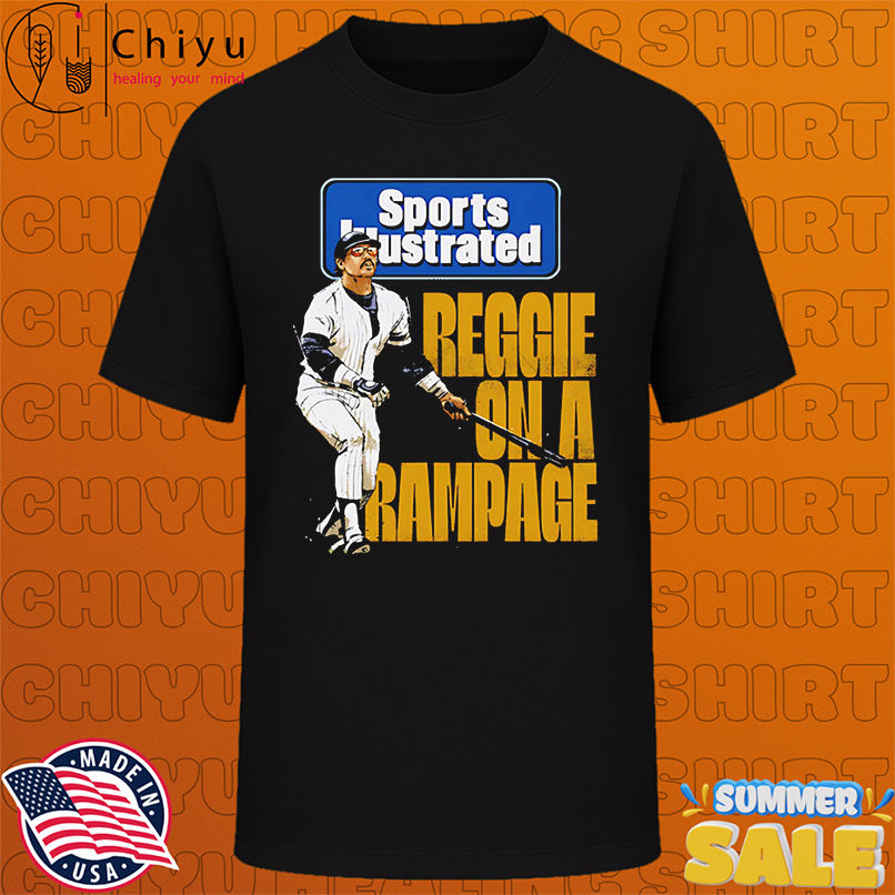 Reggie Jackson Sports Illustrated & New York Yankees Rampage shirt
