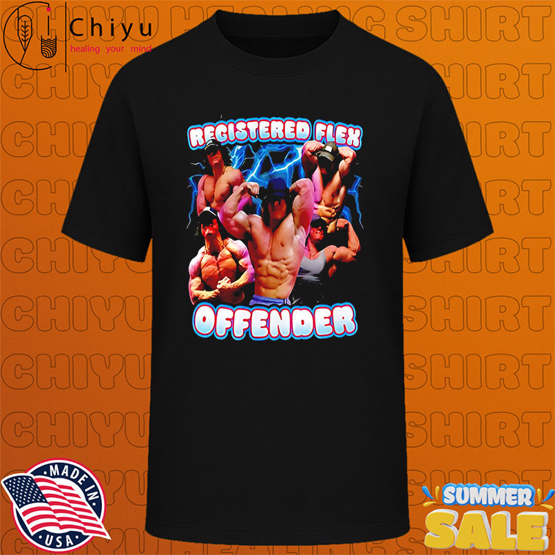 Registered Flex Offender muscle man's shirt