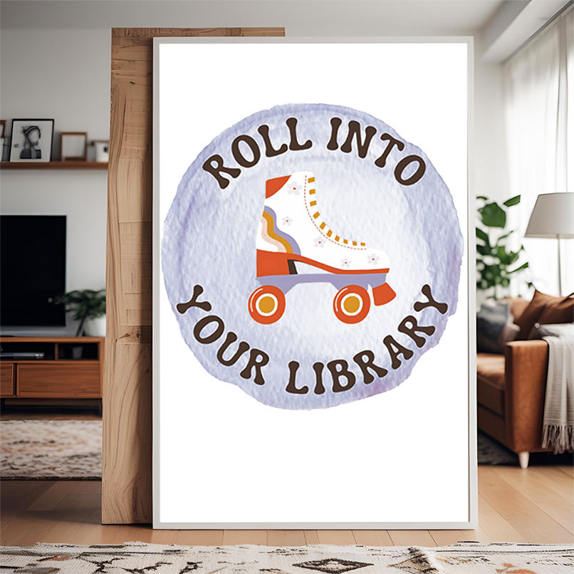 Roll into your library shirt Roll into your library shirt