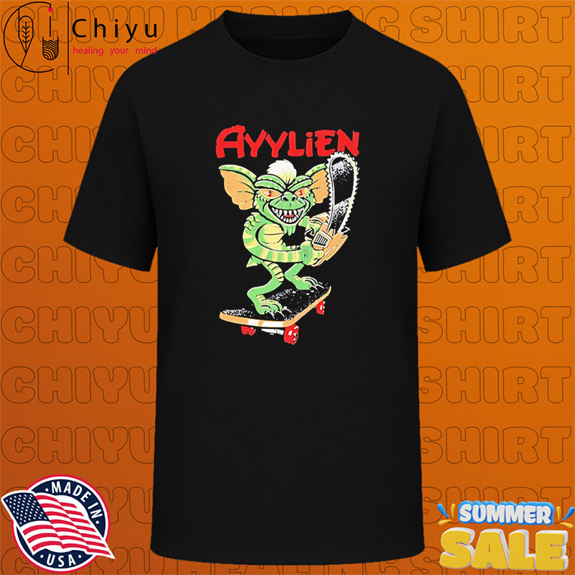 Rubberhose skateboarding gremlin ayylien shirt
