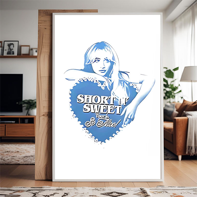 Sabrina Carpenter Short N Sweet Heart Ivory shirt Sabrina Carpenter Short N Sweet Heart Ivory shirt