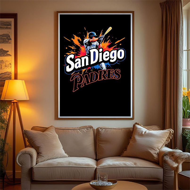 San Diego Padres paint player shirt San Diego Padres paint player shirt