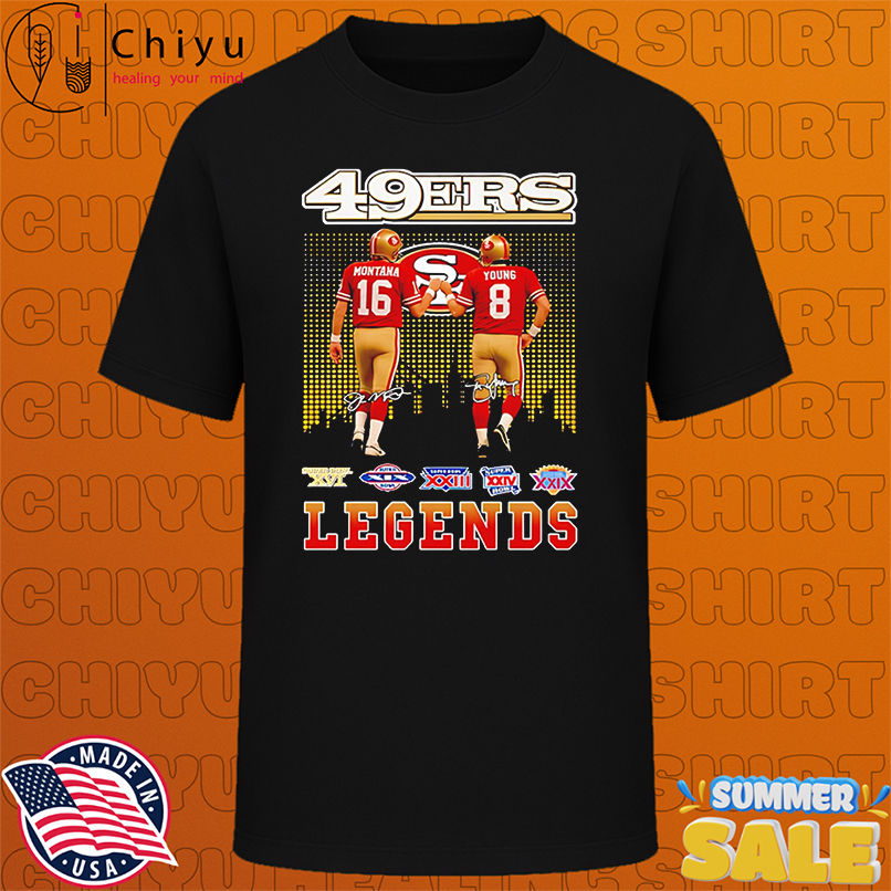 San Francisco 49ers Montana Young Football Legends 2025 shirt