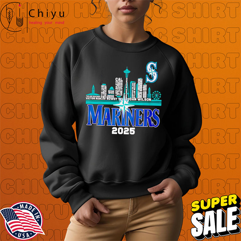 Seattle Mariners 2025 skyline city name shirt Seattle Mariners 2025 skyline city name shirt