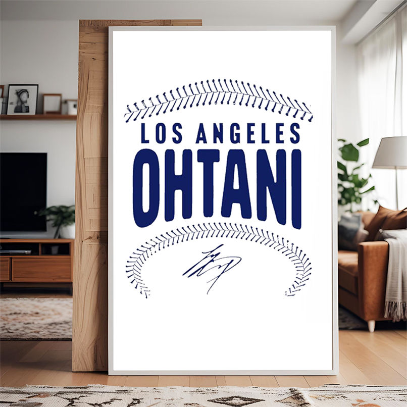 Shohei Ohtani Los Angeles Name and Number signature design shirt Shohei Ohtani Los Angeles Name and Number signature design shirt
