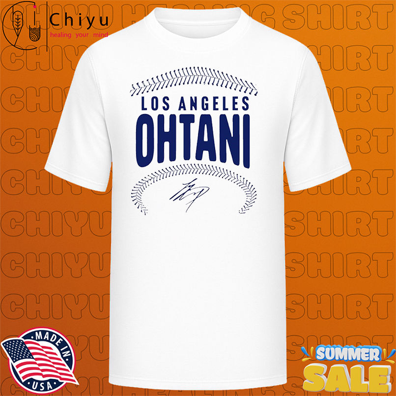Shohei Ohtani Los Angeles Name and Number signature design shirt