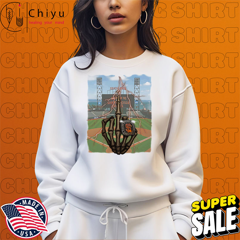 Skeleton middle finger San Francisco Giants Champions shirt Skeleton middle finger San Francisco Giants Champions shirt
