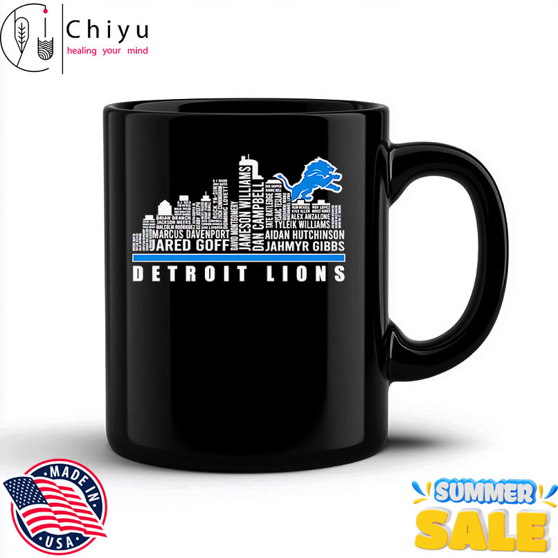 Skyline city Detroit Lions players name shirt Skyline city Detroit Lions players name shirt