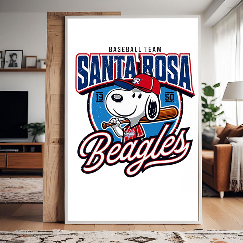 Snoopy Baseball Team Santa Rosa Beagles shirt Snoopy Baseball Team Santa Rosa Beagles shirt