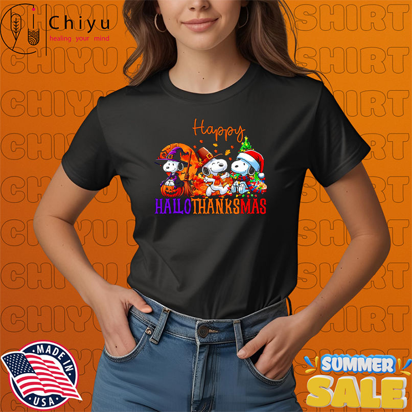 Snoopy HalloThanksMas shirt