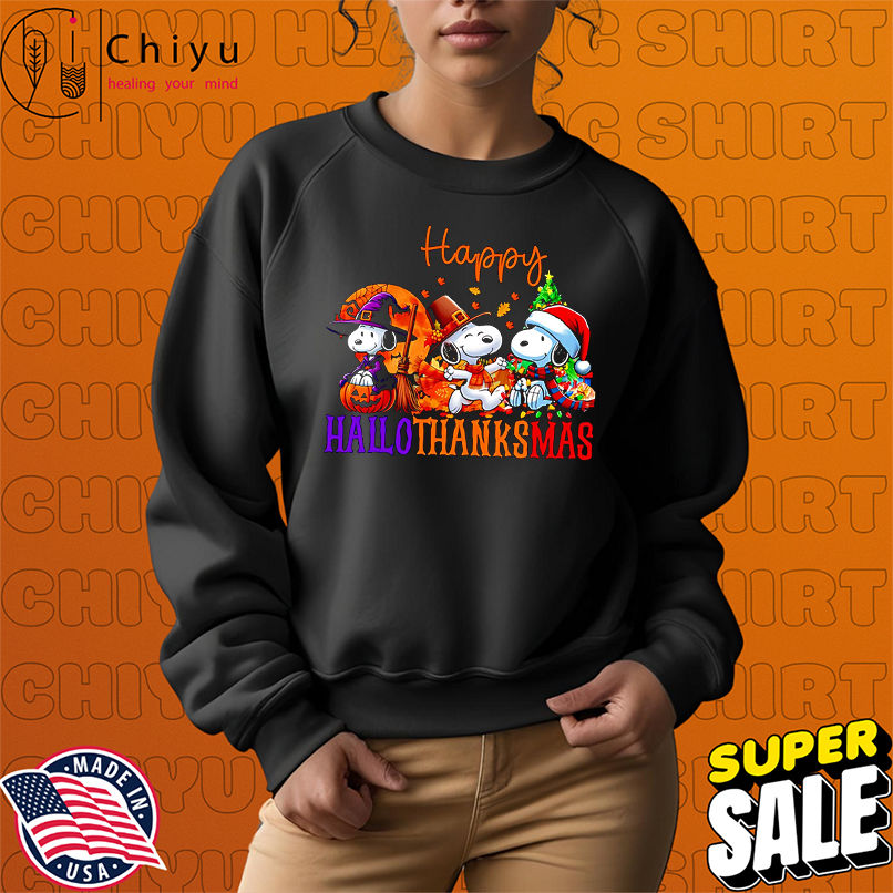 Snoopy HalloThanksMas shirt
