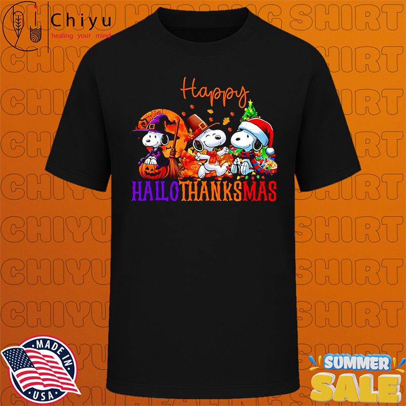 Snoopy HalloThanksMas shirt