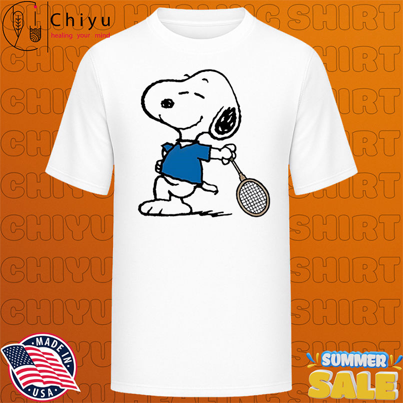 Snoopy Tennis Player cartoon shirt